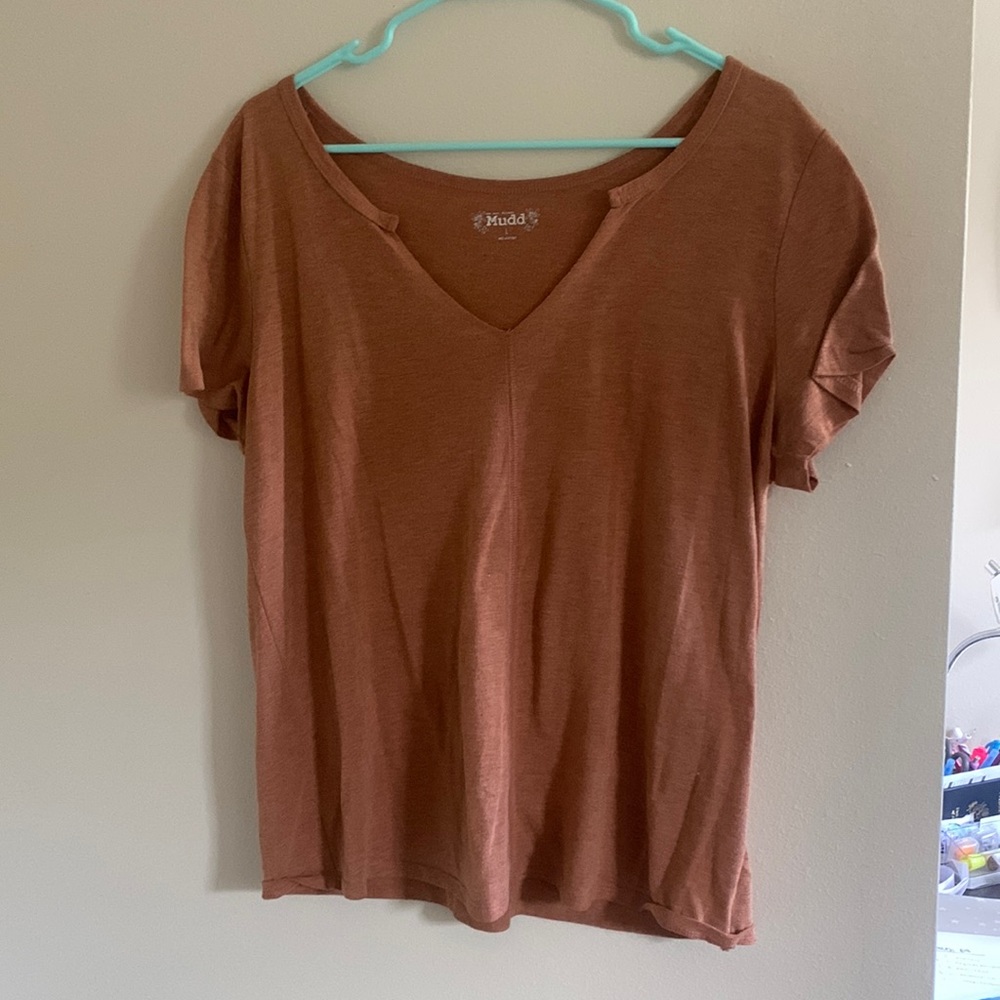 Mudd Size L oversized baggy tshirt burnt orange